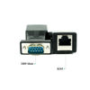 Picture of LFHUKEJI RS232 to RJ45, DB9 9-Pin Serial Port Male to RJ45 Female Cat5e/6 Ethernet LAN Extend Adapter