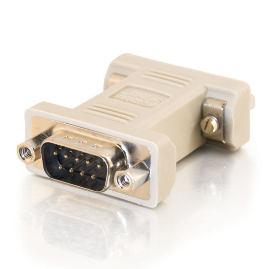 Picture of C2G 08075 DB9 Male to DB9 Female Serial RS232 Null Modem Adapter, Beige