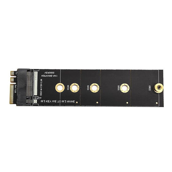 Picture of M2 For KEY A-E To M2 NVME Adapter Card NVME KEY-M Expansion Support For M.2 SSD 2230-2280 WiFi Interface To M2 NVME M.2 Nvme Ssd Adapter Card M2 KEY A-E To M2 NVME Adapter Converter Card NGFF TO