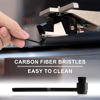 Picture of 2pcs Vinyl Record Cleaning Brush & Stylus Cleaner, Carbon Fiber Turntable Stylus Cleaner Brush Anti-Static Stylus Brush Record Player Needle Brush for Record Turntable Needles Cleaning