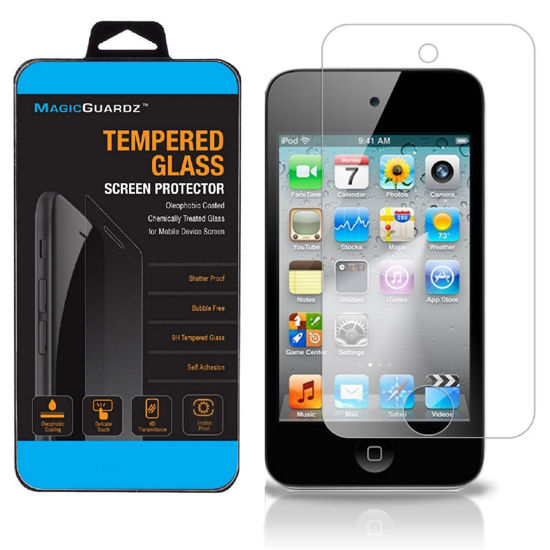 Picture of MagicGuardz®, Made for Apple iPod Touch 4th Generation, Premium Real Tempered Glass Screen Protector Shield, Retail Box