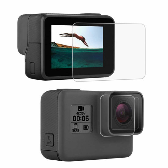 Picture of PULUZ for GoPro HERO7 Black /HERO7 Silver / HERO7 White /6/5 Lens HD Screen Protector + LCD Display Tempered Glass Film