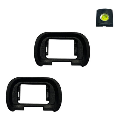 Picture of Viewfinder Eyecup Eye Cup FDA-EP19 for Sony Alpha A7R V A7RV A7R5 A7 IV A7M4 A7IV A1 & A7S III A7SIII A7S3 ILCE-7SM3, Replaces Sony FDA-EP19 Eyecup & Hot Shoe Cover (2+1 Pack)