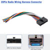 Picture of Jayubien 20Pin Radio Wiring Harness Plug Compatible with Boss Aftermarket Radio Stereo Wire Connector Adapter