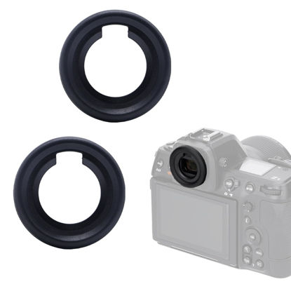 Picture of PCTC Viewfinder Eyecup Eye Cup for Nikon Zf Z8 Z9 Cameras, Replaces Nikon DK-33 Eyecup,Plastic Materials(2 Pack)