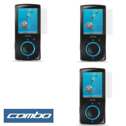 Picture of Durable Clear Reusable LCD Screen Protector - 3 Packs for Sandisk Sansa View MP3 Player