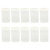 Picture of GSHLLO 10 Pcs Plastic Film Canister Holder Empty Film Roll Case Camera Reel Containers Small Accessories Storage Organizer with Caps Transparent