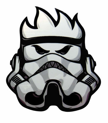 Picture of VATH Spitfire Flame Head Storm Trooper Sticker 60mmW x 75mmH / 2 7/8" H x 2 3/8" W [C56]