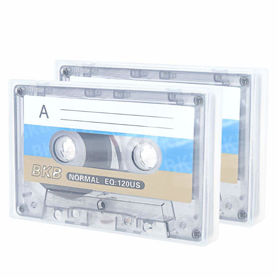 Picture of 2Pcs Standard Cassette Blank Tape Player Empty 60 Minutes Tape Cassette Blank Tapes