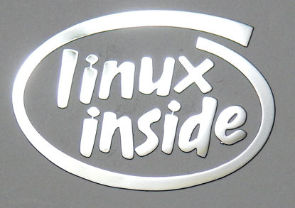 Picture of VATH Metal Sticker Linux Inside 19mm x 26mm [849]