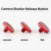 Picture of GCJUYA Shutter Button, Aluminum Shutter Release Button, Compatible with Fujifilm, Canon, Nikon, Sony, Other Camera & More, Concave*1, Convex*1, Flat*1 (3 Pack, Red)