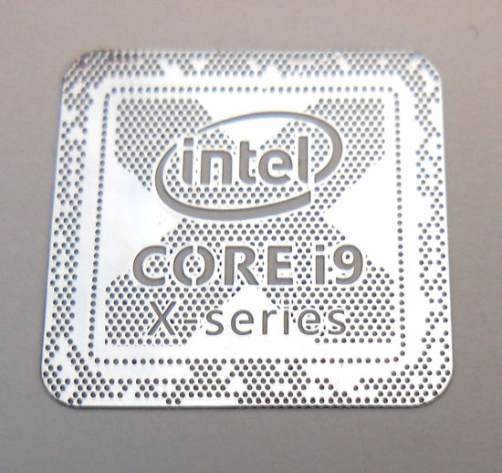 Picture of VATH Made Intel Core i9 X-Series Metal Sticker 18 x 18mm / 11/16" x 11/16" [984]