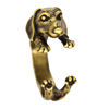 Picture of 2023 New Dachshunds Pet Dog Animal Ring Fashion Jewelry Sausage Dog Punk Open Adjustable Ring Sausage Dog Open Trend Ring Note Rings (Gold, One Size)