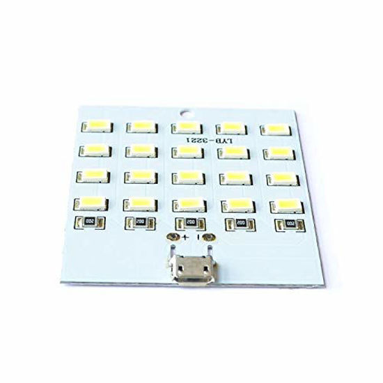 Picture of 1PCS 5730 SMD 5V 430mA~470mA White Mirco USB 5730 LED Lighting Panel USB Mobile Light Emergency Light Night Light