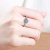 Picture of Women Artificial Zircon Ring Two-Piece Ring Inlaid Rhinestones Birthday Gift