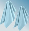 Picture of 2 Pack Light Blue Oversized Microfiber Cleaning Cloth, Ideal for All LCD and Touch Screens Lenses on Cameras, Binoculars, telescopes, All Types of Optical Glass (8inchx8inch or 20x20cm)