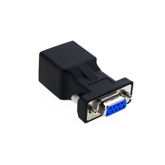 Picture of LFHUKEJI RJ45 to RS232,DB9 9-Pin Serial Port Female to RJ45 Female Cat5e/6 Ethernet LAN Extend Adapter