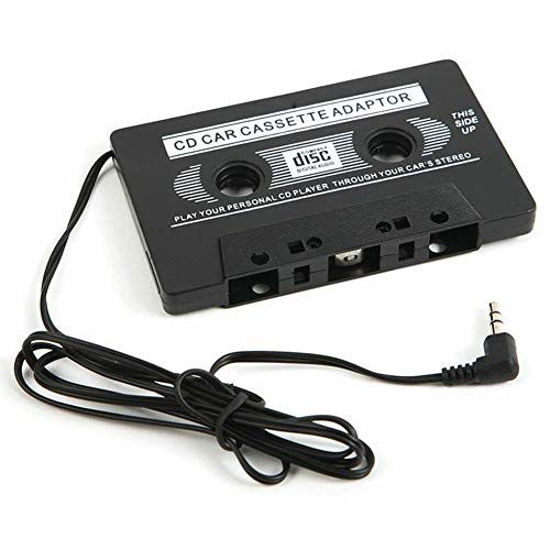 Picture of hudiemm0B Car Cassette Audio Converter, 3.5mm Jack Car AUX Cassette Tape Adapter Audio MP3 CD Phone Radio Converter