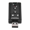 Picture of hudiemm0B USB Sound Card, DIMAN-HD02 External USB Virtual 7.1 Channel Sound Card Audio Adapter for Laptop