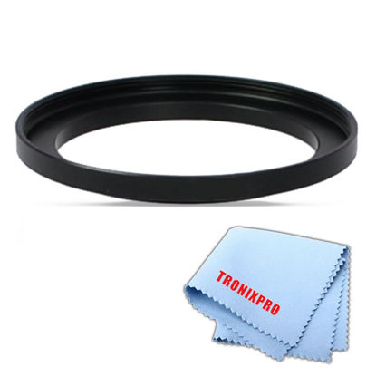 Picture of 67-72MM Step Ring (Turns 72mm into 67mm) for Sony, Nikon, Canon, Pentax, Olympus & More Cameras & Camcorders + Microfiber Cleaning Cloth