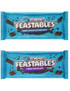 Picture of Feastables Dark Chocolate Duo Beast Bars Bundle, New Formula Smoother and Creamier Texture, 2.1 oz (60g), 2 Count Dark Chocolate Feastables Bars INCLUDES GLITTER BOX MIAMI STICKER