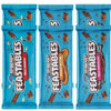 Picture of Feastables | Mr Beast Chocolate Bar | [6 BAR BUNDLE] 2-Milk Chocolate Feastables | 2-Milk Crunch | 2-Peanut Butter | New Formula Creamier 2.1oz Mrbeast Chocolate