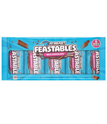 Picture of Mr. Beast Feastables Mr. Beast Milk Chocolate Bar, 1.24 oz (35g), 5 Count