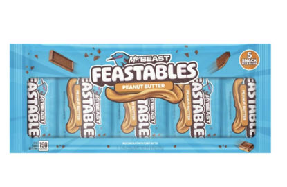 Picture of Mr. Beast Feastables Peanut Butter Milk Chocolate Bar - 1.24 oz (35g) - 5 Count