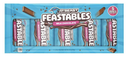 Picture of Mr. Beast Feastables Mr. Beast Milk Chocolate Bar - 1.24 oz (35g) - 5 Count