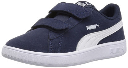 Picture of PUMA Smash v2 Suede Preschool Sneakers (Peacoat/Puma White)(12 M US Little Kid) - Size: 12 Little Kid