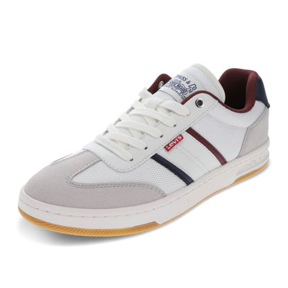 Picture of Levi's® Men's Zane Sneaker, White/Navy/Burgundy, 10 - Size: 10