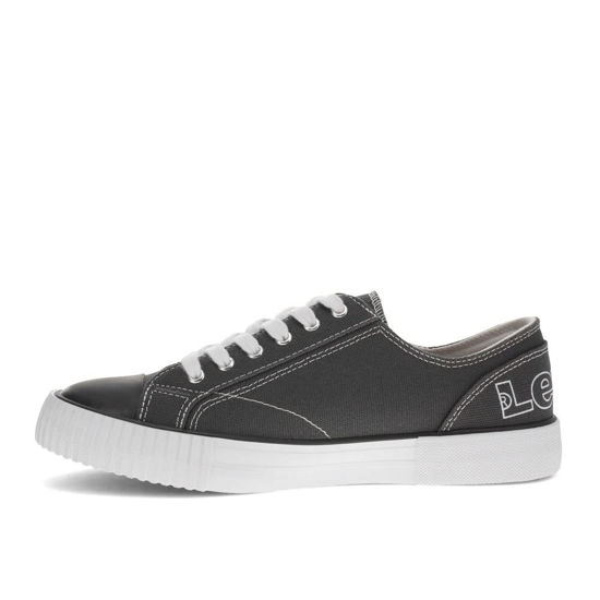 Picture of Levi's Womens Anika C Logo Classic Sporty Fashion Sneaker Shoe, Charcoal/White, 8 M - Size: 8