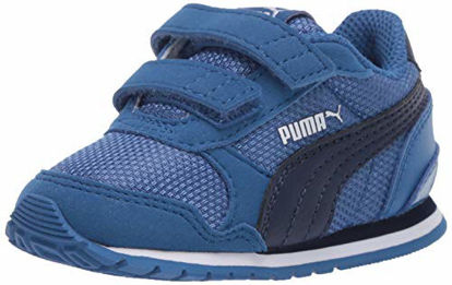 Picture of PUMA Baby ST Runner Velcro Sneaker, Bright Cobalt-Peacoat White, 6 M US Toddler - Size: 6 Toddler