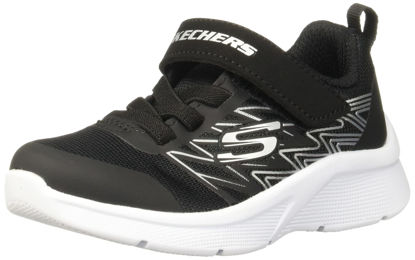 Picture of Skechers boys Microspec - Texlor Sneaker, Black/Silver, 8 Toddler US - Size: 8 Toddler