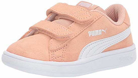 Picture of PUMA Baby Smash 2 Hook and Loop Sneaker, Peach Parfait White, 10 M US Toddler - Size: 10 Toddler