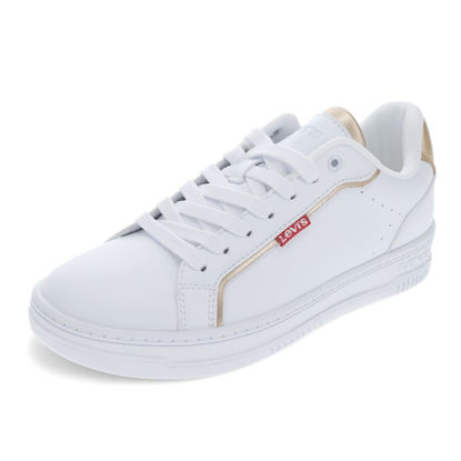 Picture of Levi's® Women's Carrie Sneaker, White/Gold, 7.5 - Size: 7.5