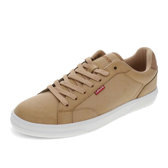 Picture of Levi's Mens Carter Synthetic Leather Casual Lace Up Sneaker Shoe, Tan, 9 M - Size: 9