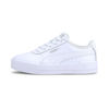 Picture of PUMA Carina Leather Toddler Shoes in White/Arctic Ice, Size 4 - Size: 4 Infant