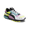 Picture of PUMA RS 2.0 SWXP (Big Kid) Puma White/Puma Black/Opera Mauve/Yellow Alert 6.5 Big Kid M - Size: 6.5 Big Kid