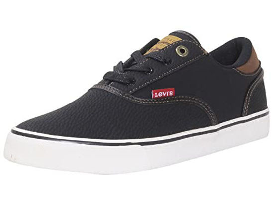 Picture of Levi's Mens Ethan Perf WX UL NB Classic Fashion Sneaker Shoe, Black/Tan, 9 M - Size: 9