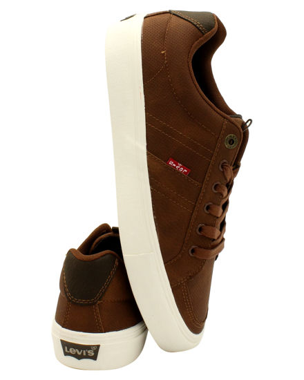 Picture of Levi's Mens Turner WX Stacked Casual Fashion Sneaker Shoe, Tan/Brown, 8.5 M - Size: 8.5