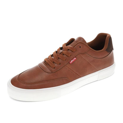 Picture of Levi's Mens Munro NM Vegan Synthetic Leather Casual Lace Up Sneaker Shoe, Tan/Brown, 9 M - Size: 9