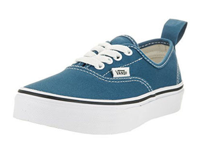 Picture of Vans Kids Authentic Elastic (Elastic Lace) Skate Shoe Navy/True White 1 - Size: 1 US Kids