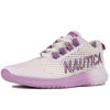 Picture of Nautica Women Fashion Sneaker Lace-Up Jogger Running Shoe-Wonji-White Pink Size-7 - Size: 7