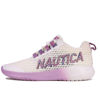 Picture of Nautica Women Fashion Sneaker Lace-Up Jogger Running Shoe-Wonji-White Pink Size-7 - Size: 7