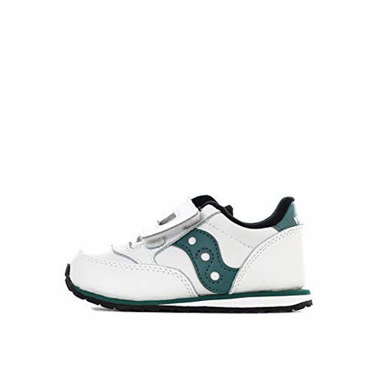 Picture of Saucony Unisex-child Baby Jazz Hook & Loop Seasonal Sneaker, White/Green, 10 M - Size: 10 Little Kid