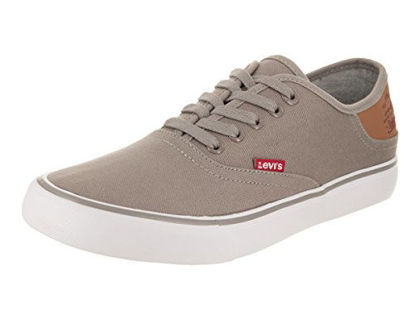 Picture of Levi's Men's Monterey Buck Charcoal/Brown Ankle-High Canvas Fashion Sneaker - 9.5M - Size: 9.5 M US