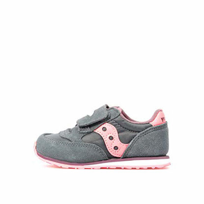 Picture of Saucony Baby Jazz Hook & Loop Sneaker, Dark Grey/Coral, 9 US Unisex Little Kid - Size: 9 Little Kid