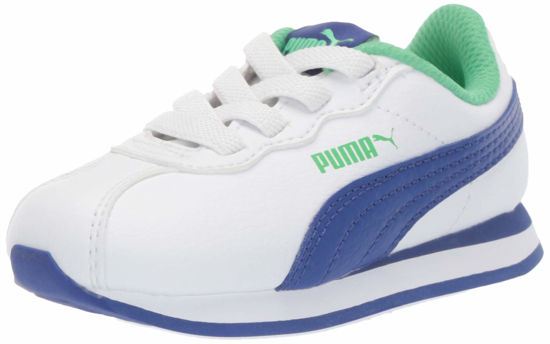 Picture of PUMA Unisex Turin Sneaker White-surf The Web-Irish Green, 13 M US Little Kid - Size: 13 Little Kid