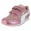 Picture of PUMA Kids Cabana Racer Glitz V PS Bridal Rose White Gray Violet, 2.5 Little Kid - Size: 2.5 Little Kid